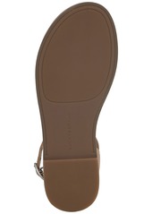 Lucky Brand Women's Kyndall Ankle-Strap Flat Sandals - Putty Dove Leather