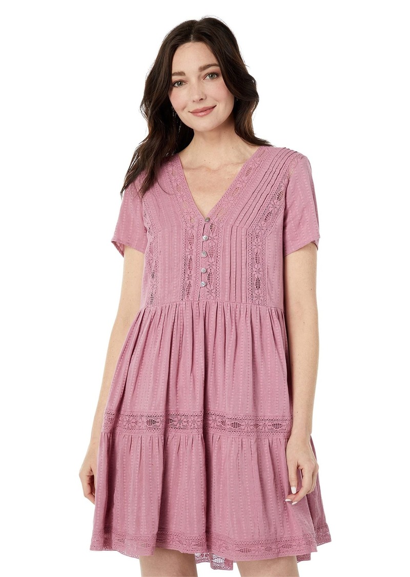 Lucky Brand Women's Lace Tiered Dress