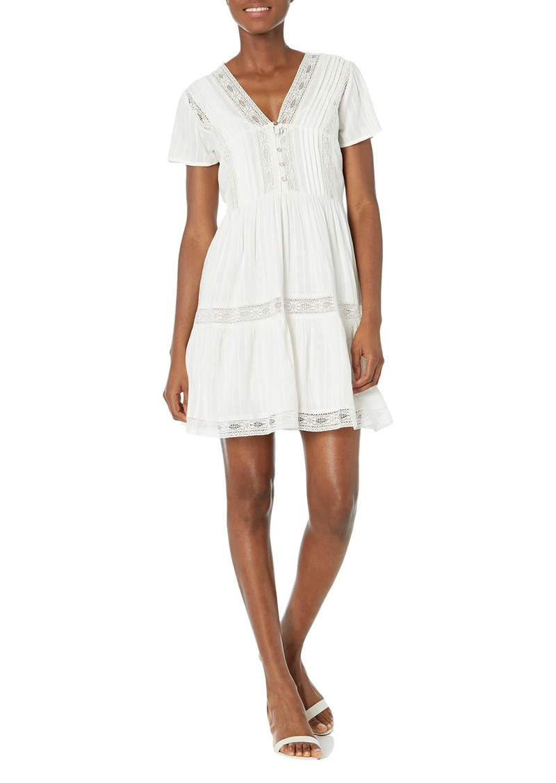 Lucky Brand Women's Lace Tiered Dress
