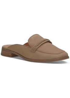 Lucky Brand Women's Linox Flat Slip-On Mule Loafers - Tawny Brown Leather