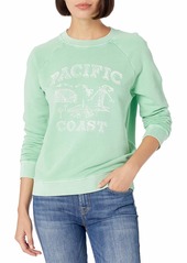 Lucky Brand Women's Long Sleeve Crew Neck Pacific Coast Sweatshirt  M