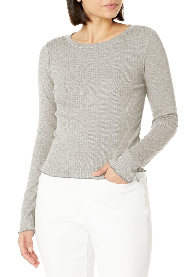 Lucky Brand Women's Long Sleeve Ribbed Crew  L