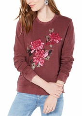 Lucky Brand Women's Lucky Floral Pullover Sweatshirt  XS