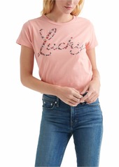 Lucky Brand womens Lucky Flower Top T Shirt   US