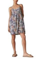 Lucky Brand Women's Madras Babydoll Mini Dress