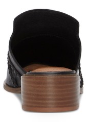 Lucky Brand Women's Marisole Braided Block-Heel Clog Mules - Black/Black Leather