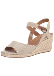 Lucky Brand Women's Mindra Espadrille Wedge Sandal Natural/plat