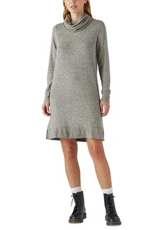 Lucky Brand Women's Mock-Neck Sweater Dress - Cement