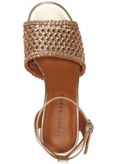 Lucky Brand Women's Modessa Woven Ankle-Strap Dress Sandals - Gold Platino Metallic