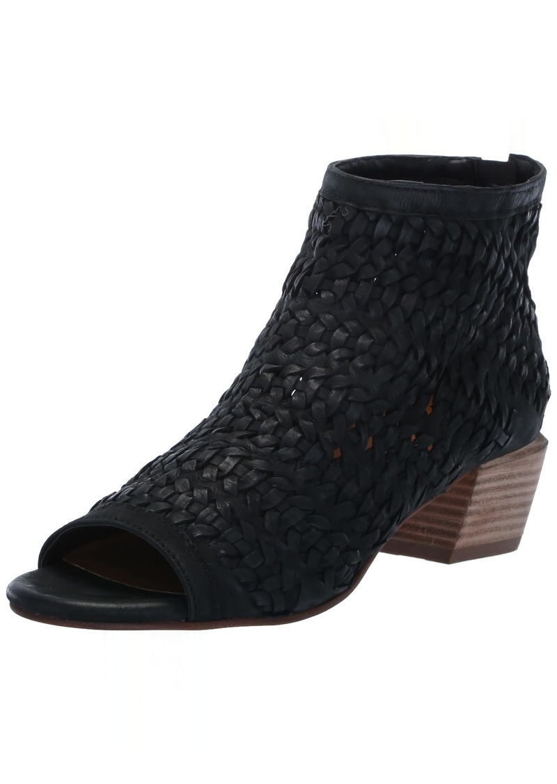 Lucky Brand Women's Mofira Woven Peep Toe Bootie Ankle Boot