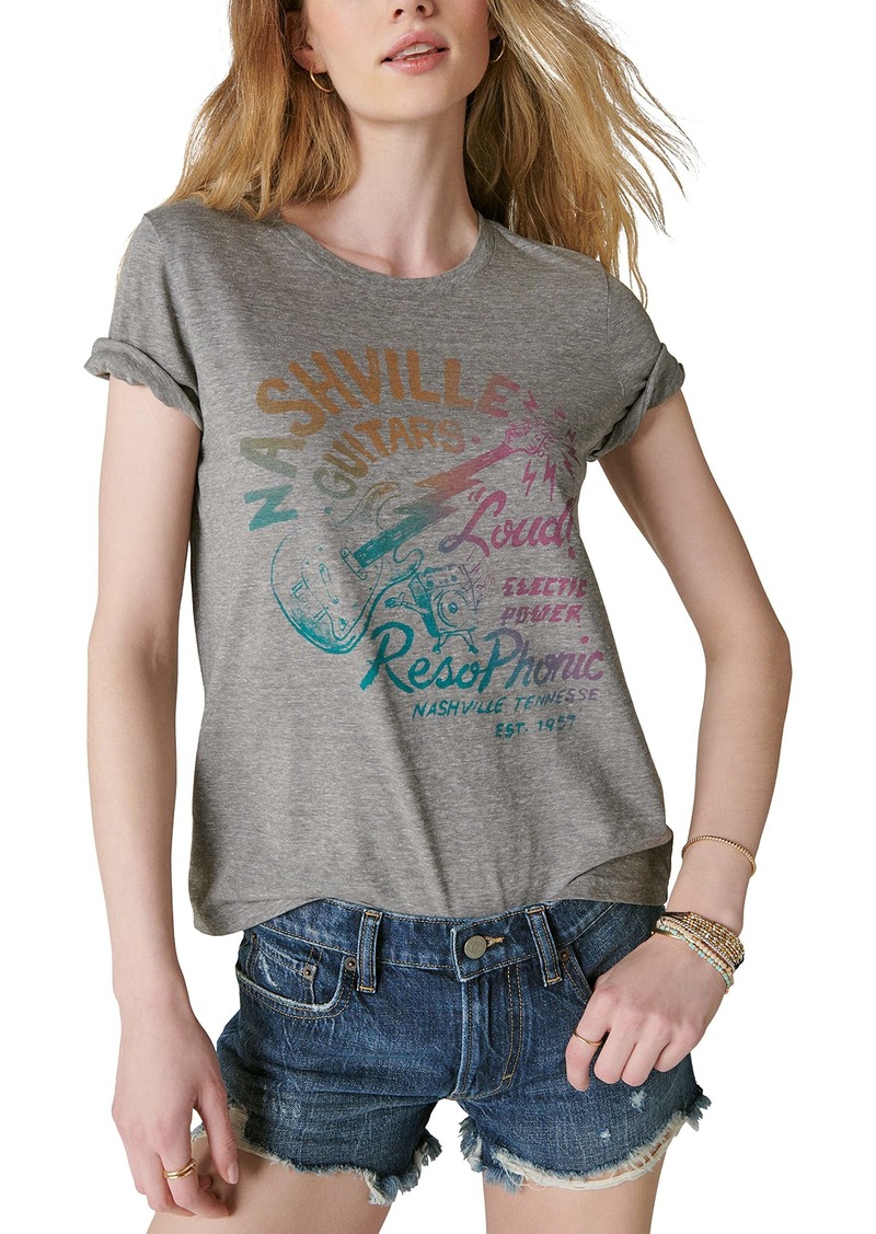 Lucky Brand Women's Nashville Gradient Crew Tee