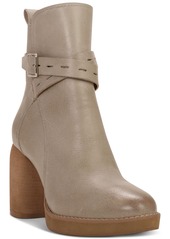 Lucky Brand Women's Natesa Buckled Dress Booties - Seneca Rock Leather