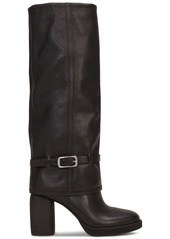 Lucky Brand Women's Nathari Buckled Cuffed Dress Boots - Roasted Leather