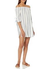 Lucky Brand Women's Off The Shoulder Cover-Up Dress  M