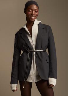 Lucky Brand Women's Oversized Pinstripe Blazer