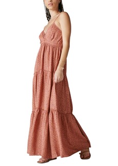 Lucky Brand Women's Paisley-Print Tiered Maxi Dress - Aragon Multi