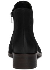 Lucky Brand Women's Pattrik Stacked-Heel Ankle Booties - Rich Saddle Leather