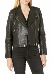 Lucky Brand Women's Pebble Leather Moto Jacket