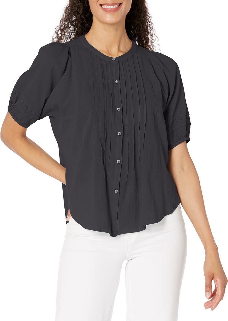 Lucky Brand Women's Pintuck Peasant Blouse