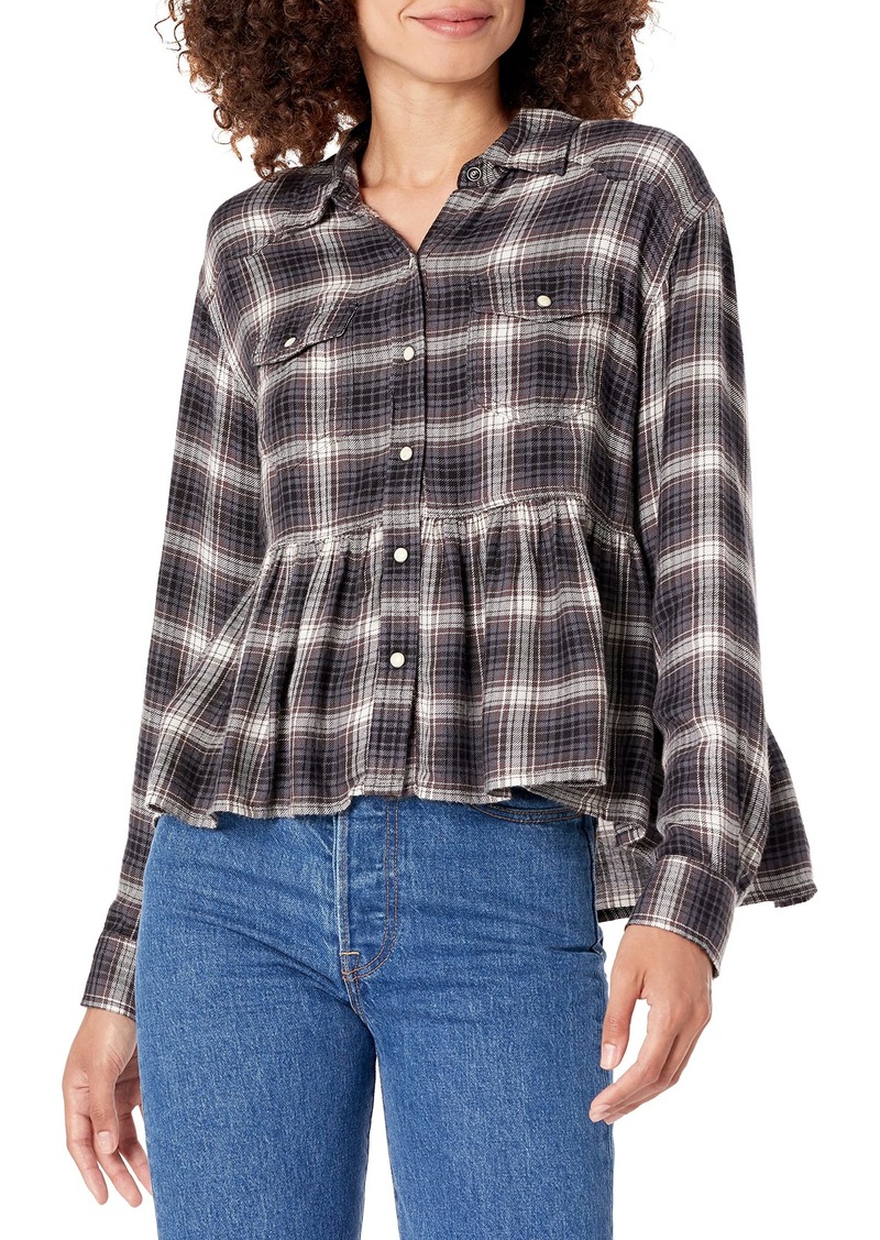 Lucky Brand womens Plaid Western Babydoll Shirt   US