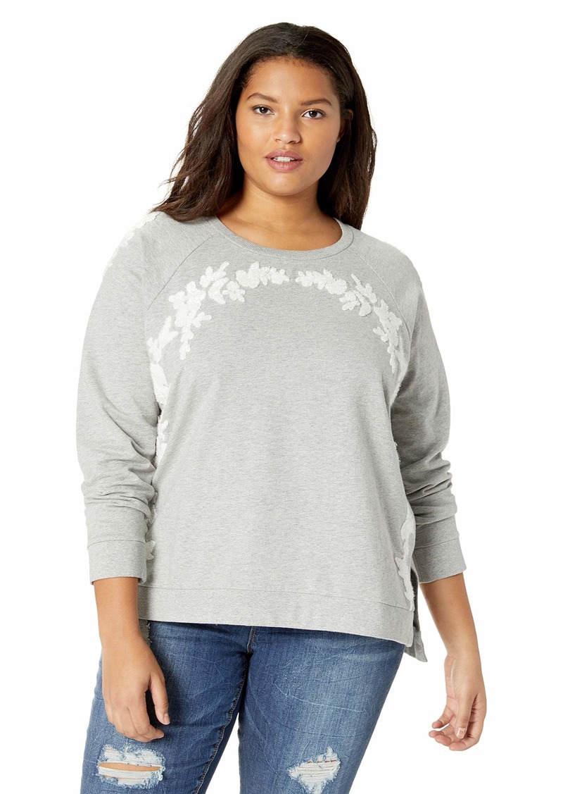 plus size floral sweatshirt