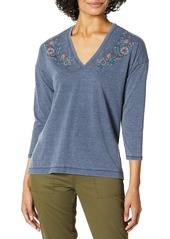 Lucky Brand Women's Printed Floral TEE  S