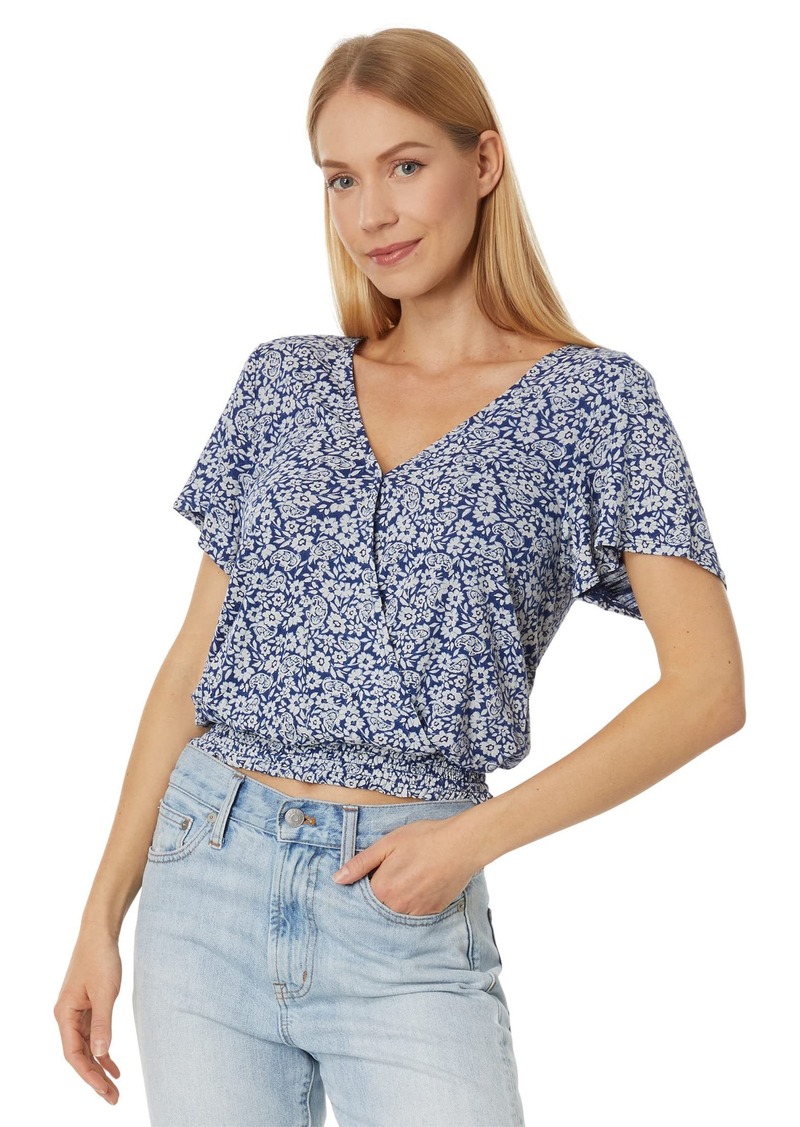 Lucky Brand Women's Printed Surplice Top