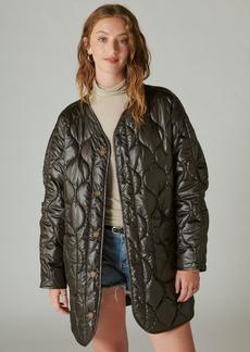 Lucky Brand Women's Reversible Shine Quilted Liner Jacket