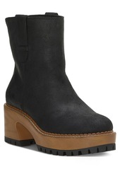 Lucky Brand Women's Rhoslyn Platform Lug Sole Boots - Bark Suede