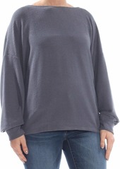 Lucky Brand Women's Ribbed Dolman Pullover Sweatshirt  M