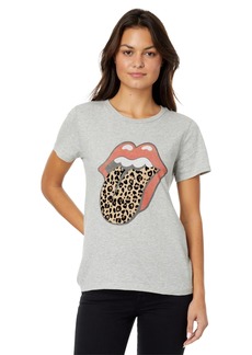 Lucky Brand Women's Rolling Stones Animal Lips Tee