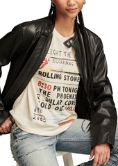 Lucky Brand Women's Rolling Stones Light The Fuse Classic T-Shirt - Egret