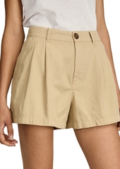 Lucky Brand Women's Rumpled Wide-Leg Chino Shorts - Dusty Olive