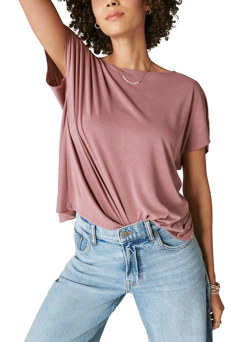 Lucky Brand Women's Sandwash Twist Back Tee