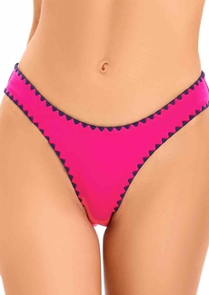 Lucky Brand Women's Shell-Stitch Hipster Swim Bottoms - Pink