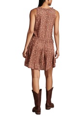 Lucky Brand Women's Shifty Printed Button-Front Mini Dress - Brown Floral