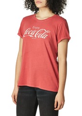 Lucky Brand womens Short Sleeve Crew Neck Coca Cola Tee T Shirt   US