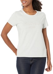 Lucky Brand Women's Short Sleeve Crew Neck Lucky 1990 Classic Tee