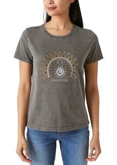 Lucky Brand Women's Short Sleeve Mandala Rock Graphic Tee