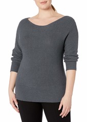 Lucky Brand Women's Shoulder Plus-Size Sweater