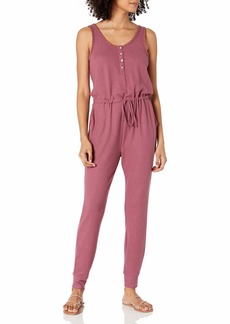 Lucky Brand womens Sleeveless Button Neck Cloud Jersey Jumpsuit   US