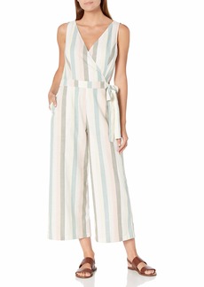 Lucky Brand Women's Sleeveless V Neck Tie Waist Daisy Jumpsuit  XS