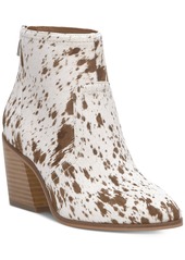 Lucky Brand Women's Sonah Block-Heel Westerm Booties - Brown Multi Haircalf