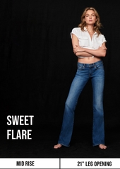 Lucky Brand Women's Sweet Flare Stretch Flare-Leg Jeans - Capsize Dest