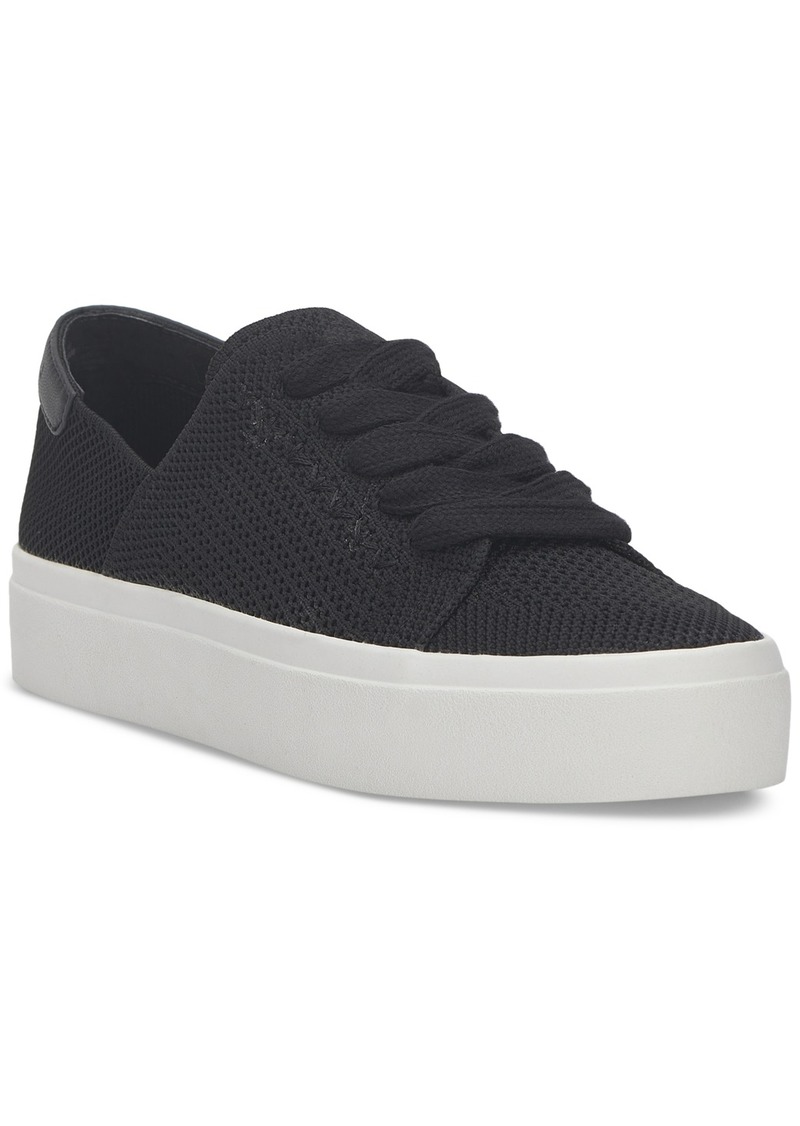 Lucky Brand Women's Talena Knit Lace-Up Sneakers - Black Knit