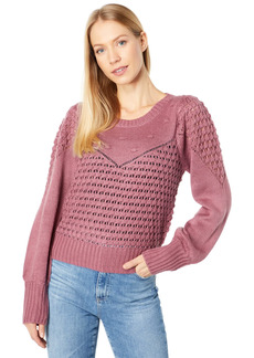 Lucky Brand Women's Textured DOT Crew Neck Sweater  XL (US 12-14)