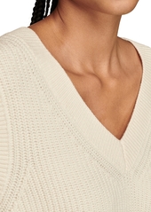 Lucky Brand Women's V-Neck Extended-Shoulder Sweater Vest - Tofu