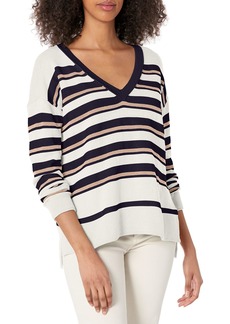 Lucky Brand womens V-neck Striped Sweater   US