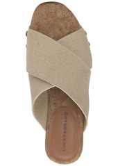 Lucky Brand Women's Valmai Platform Wedge Sandals - Natural Linen