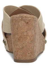 Lucky Brand Women's Valmai Platform Wedge Sandals - Natural Linen